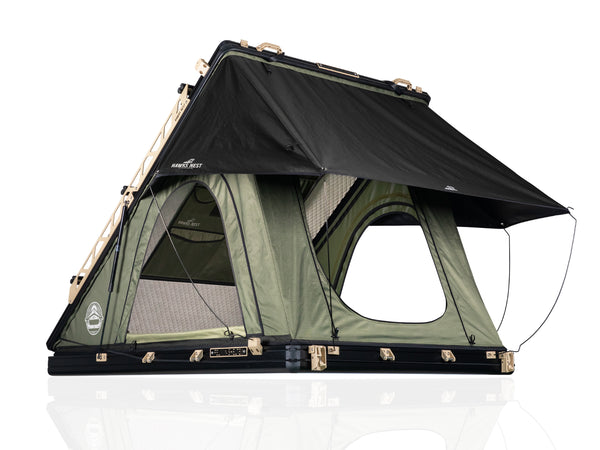 Hawk's Nest V2 Rooftop Tent - Wide - Green - By Feldon Shelter