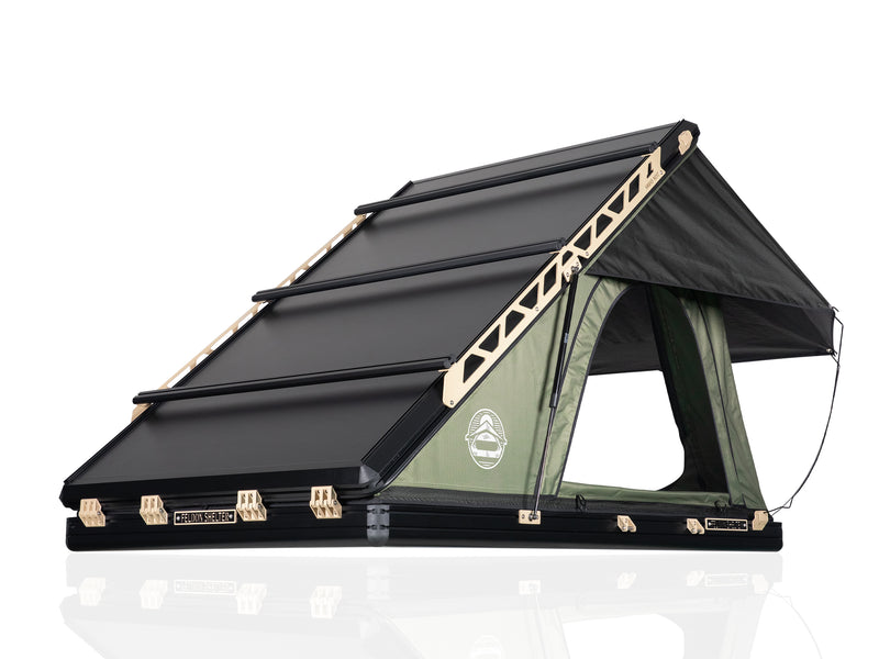 Hawk's Nest V2 Rooftop Tent - Wide - Green - By Feldon Shelter