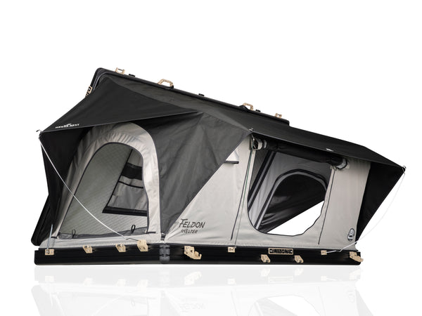 Hawk's Nest V2 Rooftop Tent - Side - Grey - By Feldon Shelter (Pre-Order For Late March)