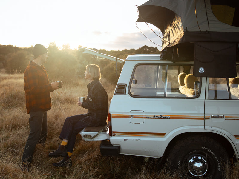 Wool Camp Shacket - Cedar Check - By Feldon Shelter & Swanndri