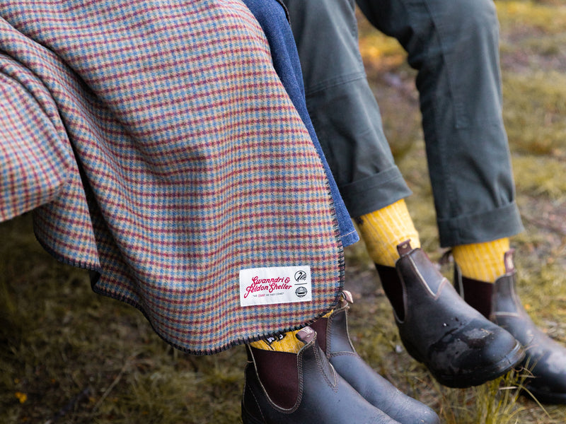 Wool Camp Blanket - Noble Check - By Feldon Shelter & Swanndri