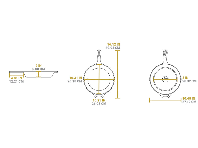Lodge Skillet 26cm - By Lodge Cast Iron