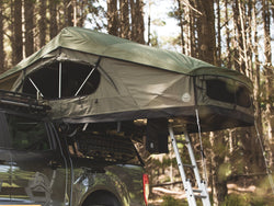 Crow's Nest Extended Rooftop Tent - Green (Available Now) - By Feldon Shelter