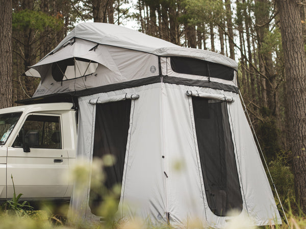 Crow's Nest Family Rooftop Tent Bundle - Grey - By Feldon Shelter