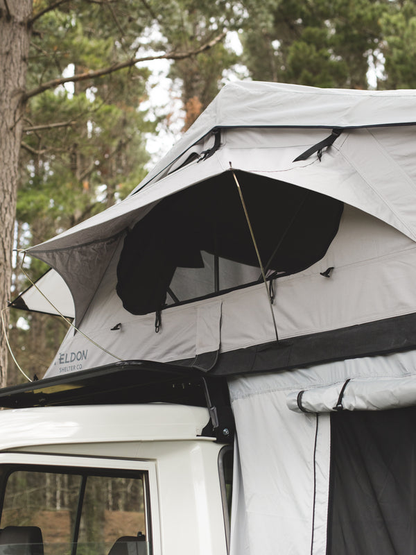 Crow's Nest Family Rooftop Tent Bundle - Grey - By Feldon Shelter
