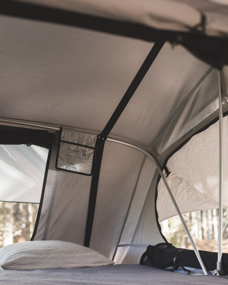 Crow's Nest Extended Rooftop Tent - Grey - By Feldon Shelter