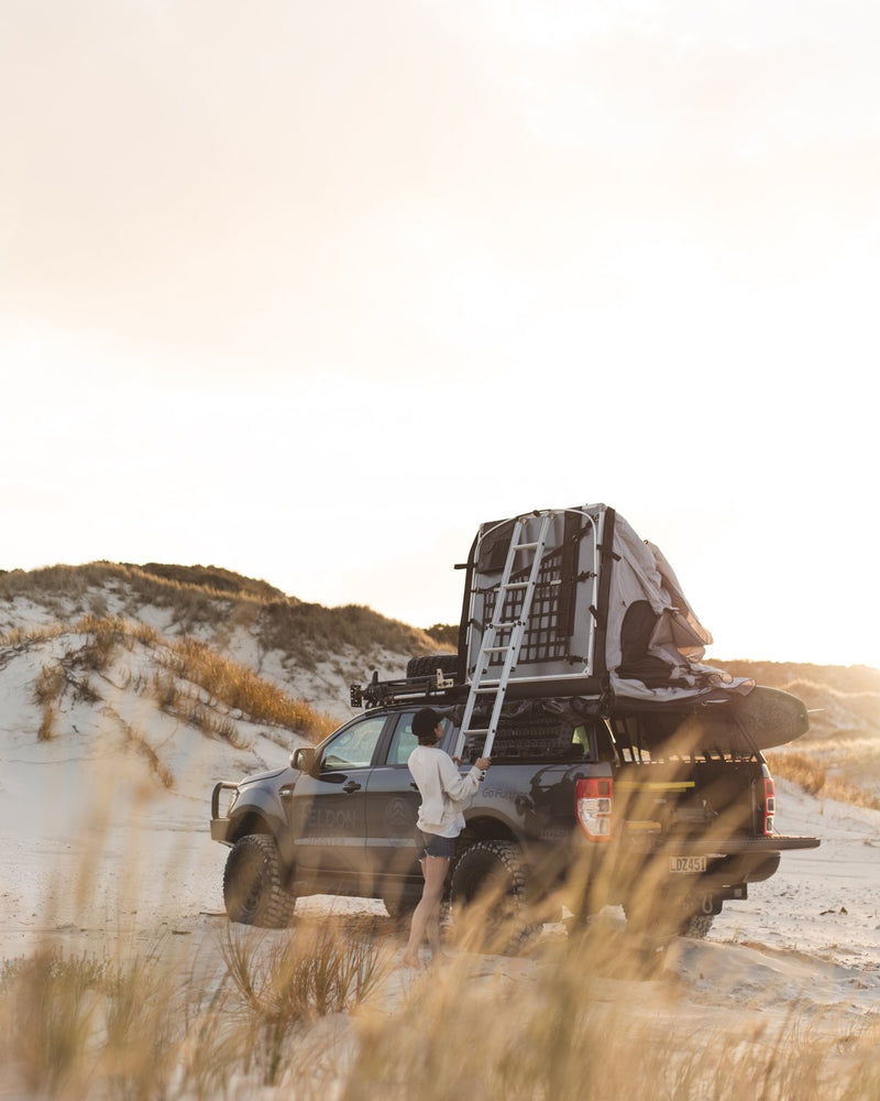 Crow's Nest Extended Rooftop Tent - Grey - By Feldon Shelter