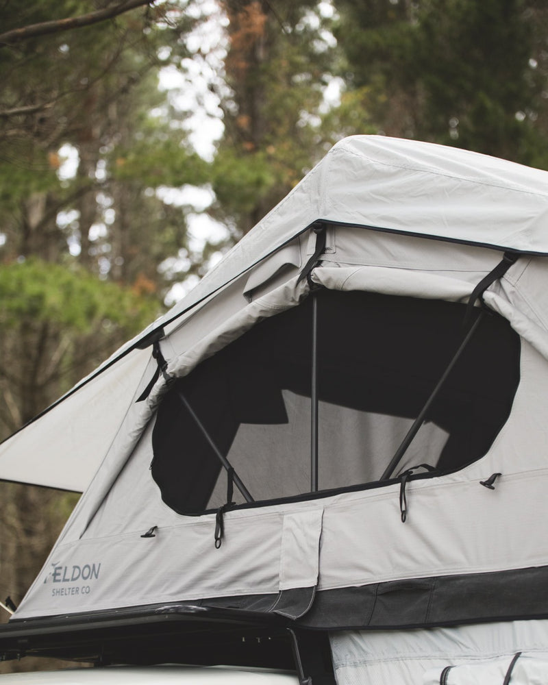 Crow's Nest Extended Rooftop Tent - Grey - By Feldon Shelter