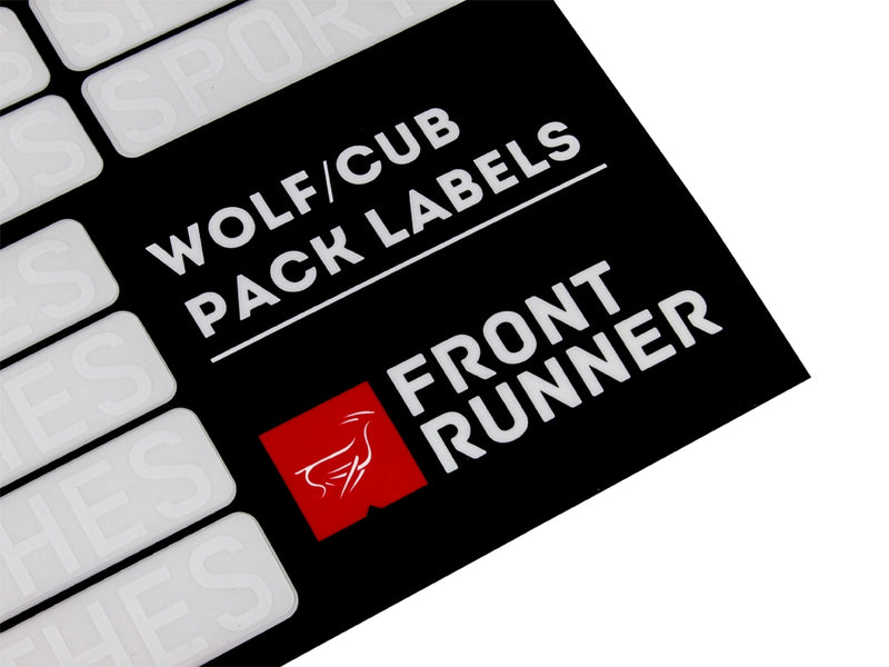 Wolf/Cub Pack Campsite Organising Labels - By Front Runner
