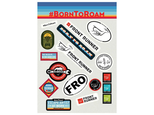 Born To Roam Sticker Set - By Front Runner