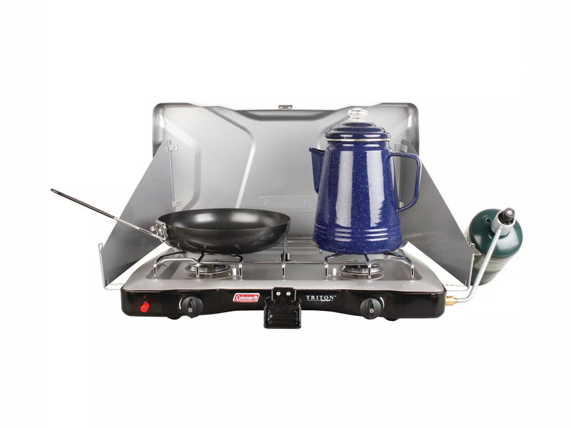 Triton 2 Burner EI Stove with Hose - By Coleman